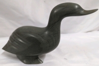 Signed Inuit Soapstone Bird Carving.