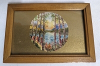 Signed, Dated With Personal Message Charlotte Bradley Miniature Watercolour.