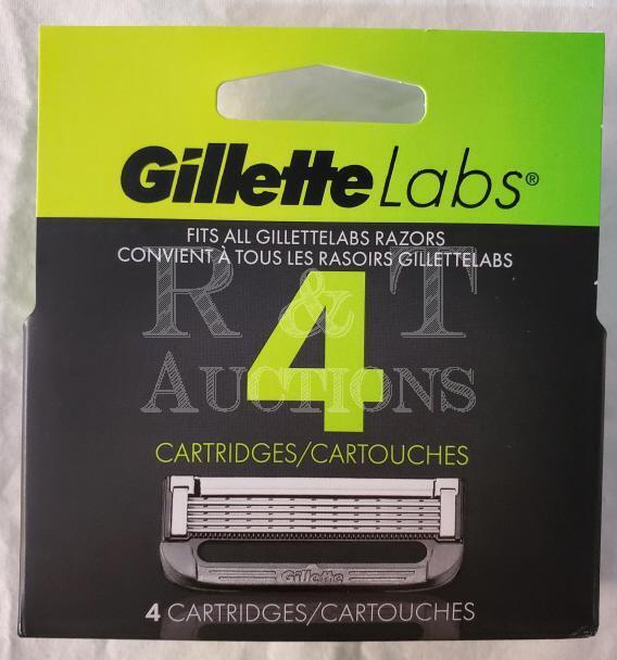 New Gillette Labs 4 razor cartridges -Fits all Gillette lab razors