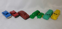 Vintage Tin & Plastic Cars - 6pc. Lot