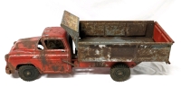 Large Vintage Hydraulic Tin Dump Truck