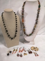 Lampwork Beaded Necklace & Earrings + more