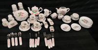 Kids Toy Ceramic Tea Sets - Starwberry & Floral Pattern