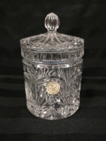 Beautiful Crystal Canister made in Slovakia