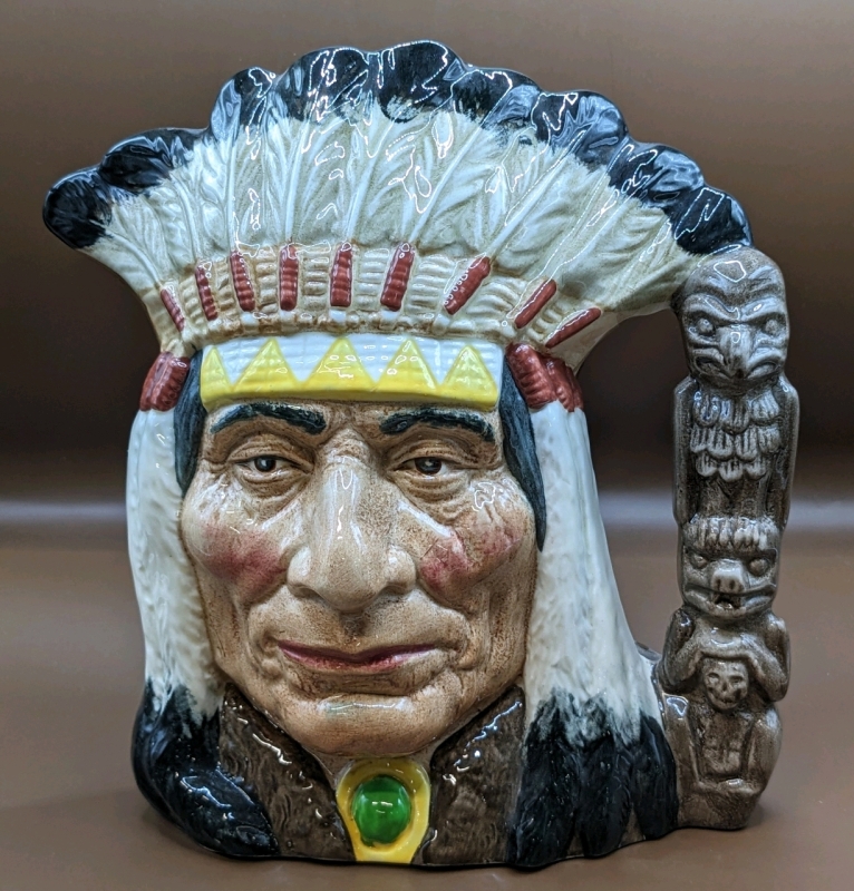 Royal Doulton England D6611 " North American Indian " Character Jug