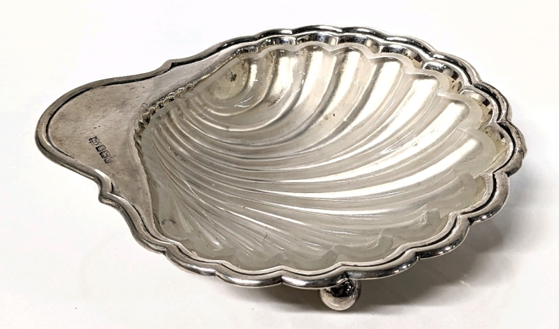 Antique Sterling Silver Shell Dish Mappin Webb 1913 Sheffield England