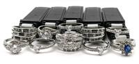 10 New Sparking Costume Jewelry Rings (Various Sizes) from George.