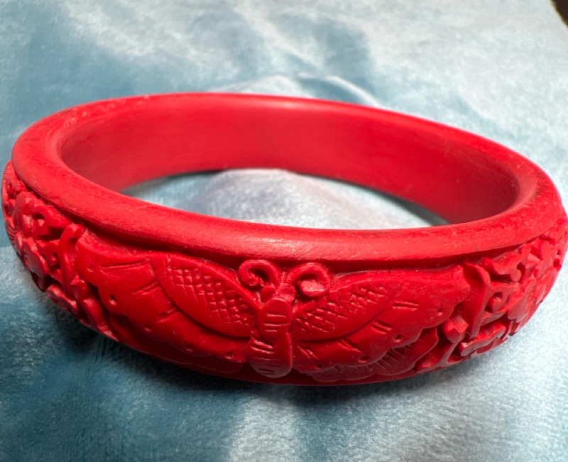 Wide Cinnabar Bracelet