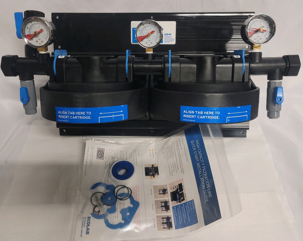 Ecolab Kay QSR Split Twin Head Filtration System , Model 92213708 New