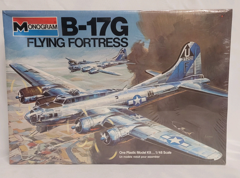 Monogram B-17G Flying Fortress Model Kit , 1/48 Scale . Sealed , NOS