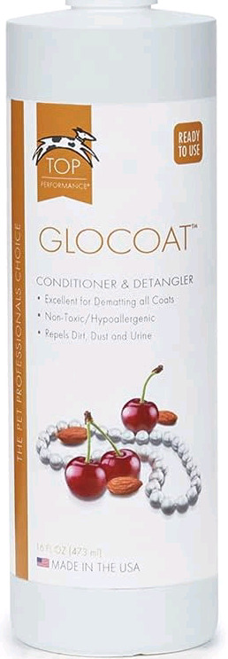 New Top Professionals Glocoat Conditioner and Detangler for Pets 473 ml .