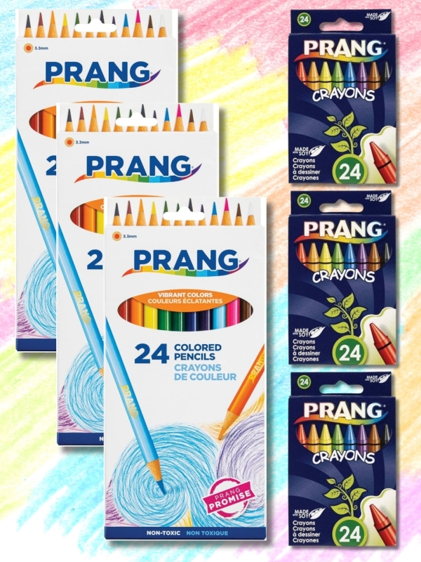 3 New PRANG Colored Pencils Packs & 3 New PRANG Soy Crayon Packs