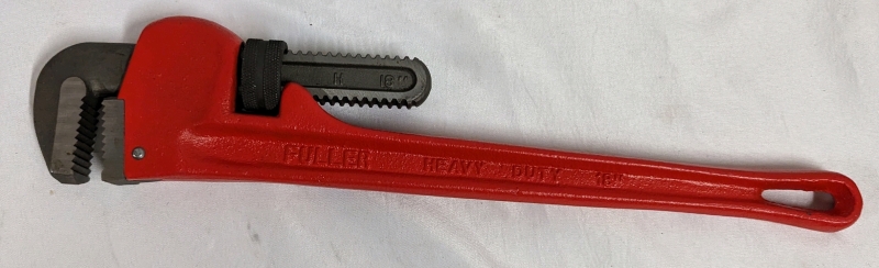 Fuller 18" Heavy Duty Cast Iron Pipe Wrench