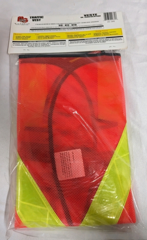 New Workhorse 5 Point Tear Away Traffic Vest