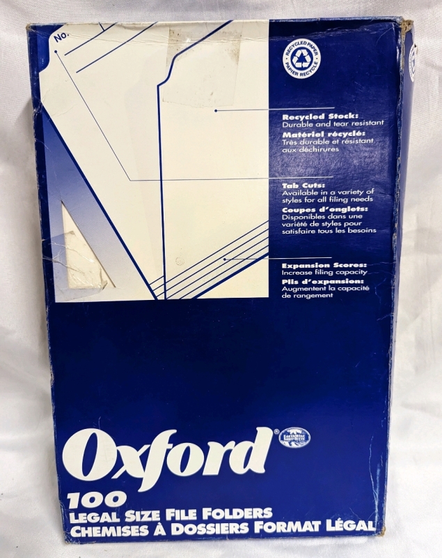 Oxford Legal Sized File Folders