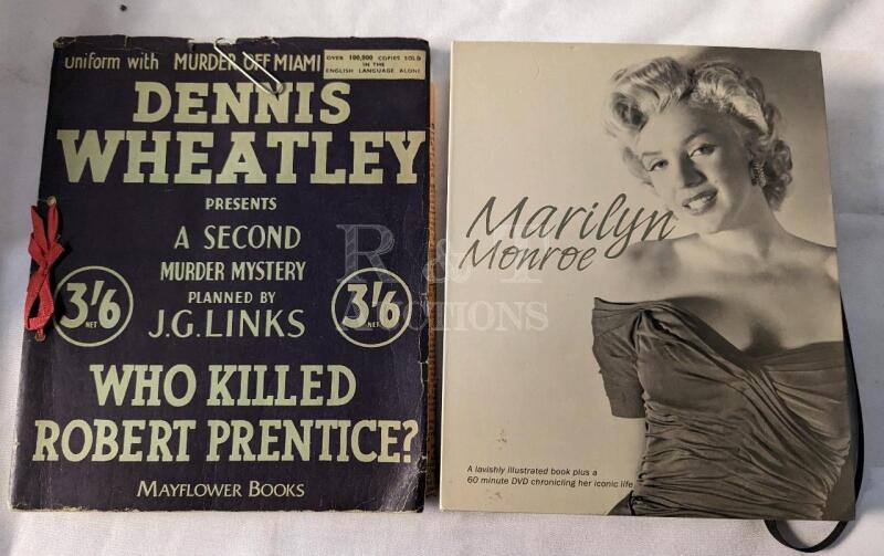 Murder Mystery Interactive Booker and a Book and DVD on Marilyn Monroe.