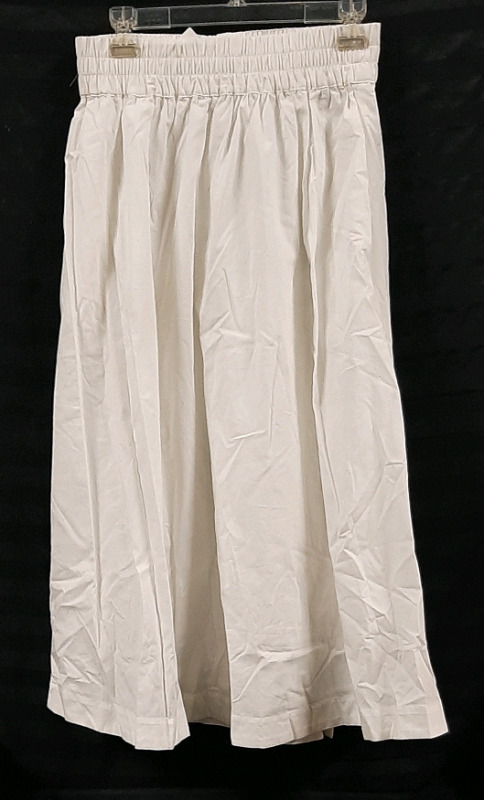 New Ladies Gap Shirred Waist Skirt Size Small Tall Colour White