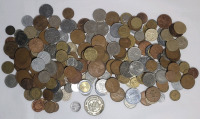 World Coin Lot . Includes 1962 Silver Mexico One Peso & 1967 Canada Silver Dime