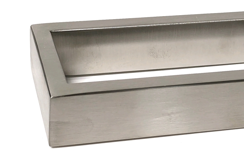 29.5" Long Modern Brushed Metal Rectangular Towel Rack