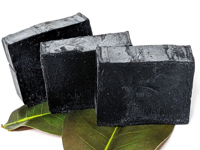 3 New Bars of Licorice / Anise & Charcoal Soap