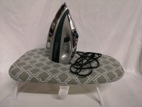 Small Ironing Board + Black & Decker Iron - Working