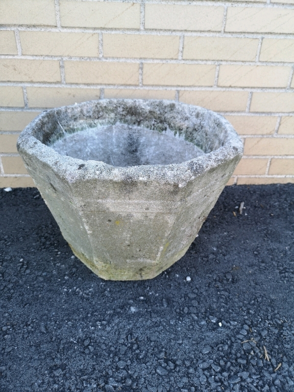 Cement Planter - 17" Diameter & 12" tall