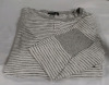 New Charlie B Sweater in a Soft Gray Stripe Size 1X - 3