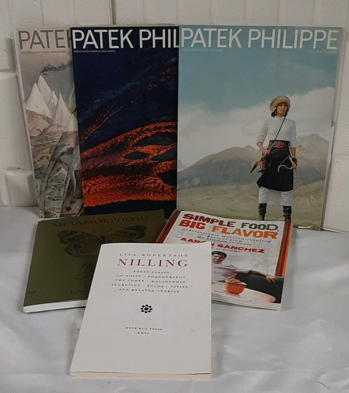 New Softcover 3 Patek Philippe Magazines and assorted other books.