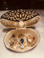 Small Jewelry Box with Content