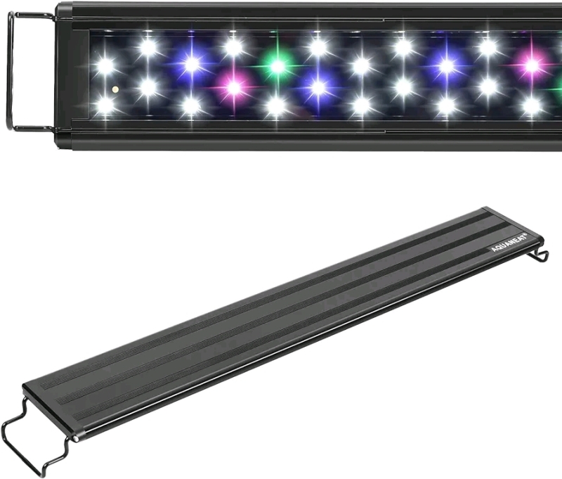 AquaNeat LED Aquarium Light Bar, Multicolored Adjustable from 29" - 38"