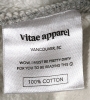 New Size SM VITAE APPAREL Balanced Quarter-Zip Sweater Cloud Grey - 7