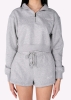 New Size SM VITAE APPAREL Balanced Quarter-Zip Sweater Cloud Grey - 2