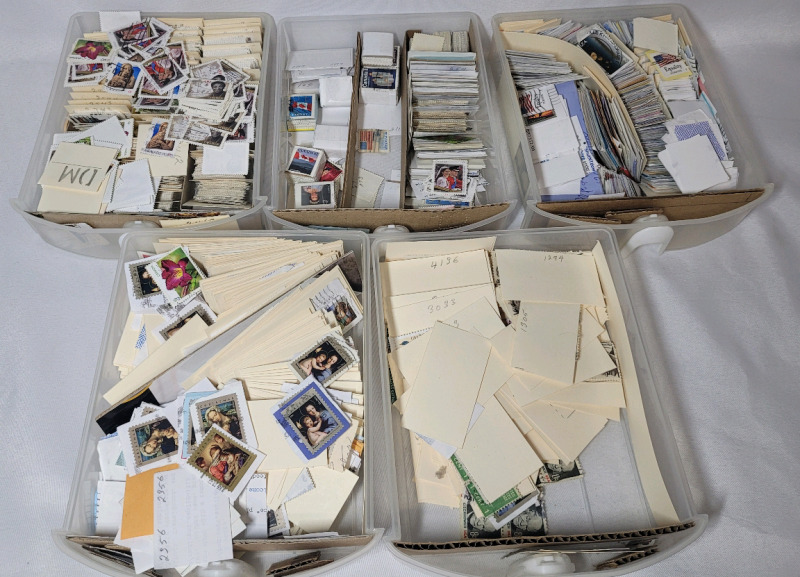 Canada & United States of America Postage Stamps , 100s & 100s of Stamps - Used