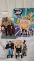 5 Vintage WWF / WWE Figures - HHH , Heartbreak Kid +