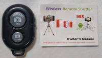 Bluetooth Wireless Remote Camera Shutter for iPhone & Android Cell Phones - New
