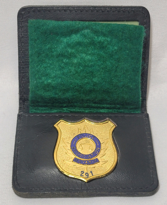Vintage Police Association of Ontario Police Badge in Leather Holder