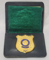 Vintage Police Association of Ontario Police Badge in Leather Holder