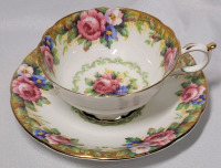 Paragon Double Warrant Tapestry Rose Cup & Saucer . Saucer Only Rings True