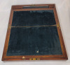 Vintage Wooden Travel Writing Desk with Original Ink well & Key (lock not working) - 2