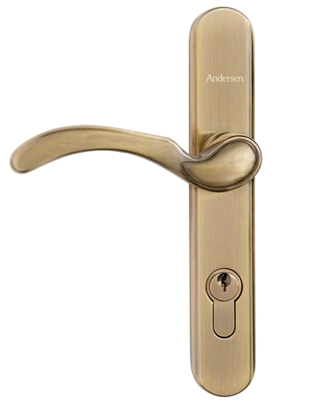 Andersen Traditional Antique Brass Storm Door Handle Set - New