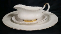 Royal Albert Val Door Serving Platter & Gravy Boat with Dish