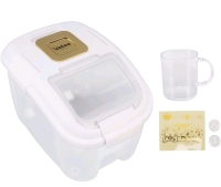 Aramox 3.5gal. Rice Storage Bin with Measuring Cup - As New
