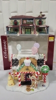 2 Christmas Porcelain Buildings - 1 as is