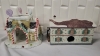 2 Christmas Porcelain Buildings - 1 as is - 4