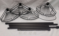 4-Shelf Tension Rod Shower Caddy , 89" - 91" Tall . Assembly Required - As New