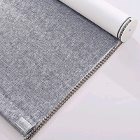 Persilux Grey Blackout Roller Shade Thermal Insulated Blind for Windows , 58''W x 72''H