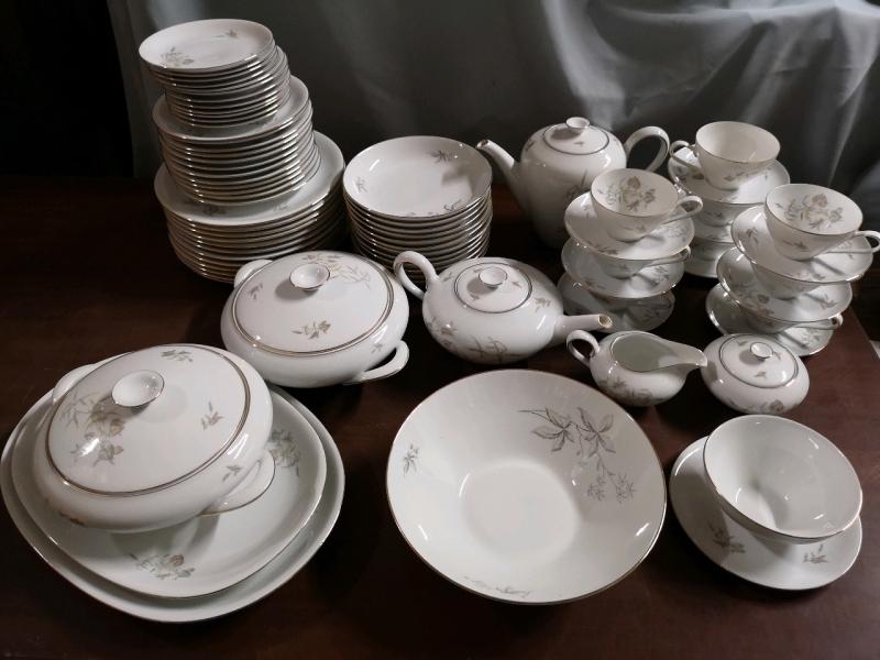 Large Vintage German Dinnerware Dishes