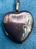 925 Sterling Italy Chain Sterling Etched Heart Locket - 4