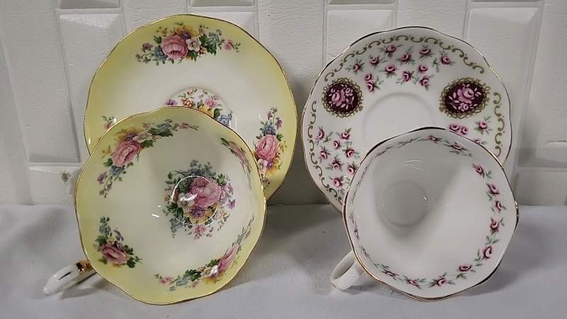 2 Royal Albert Tea Cups & Saucers