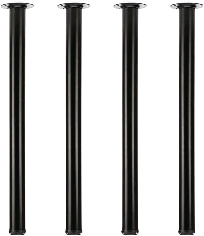 MEETWARM 28" Adjustable Metal Desk Legs , Office Table Furniture Leg Set . Set of 4